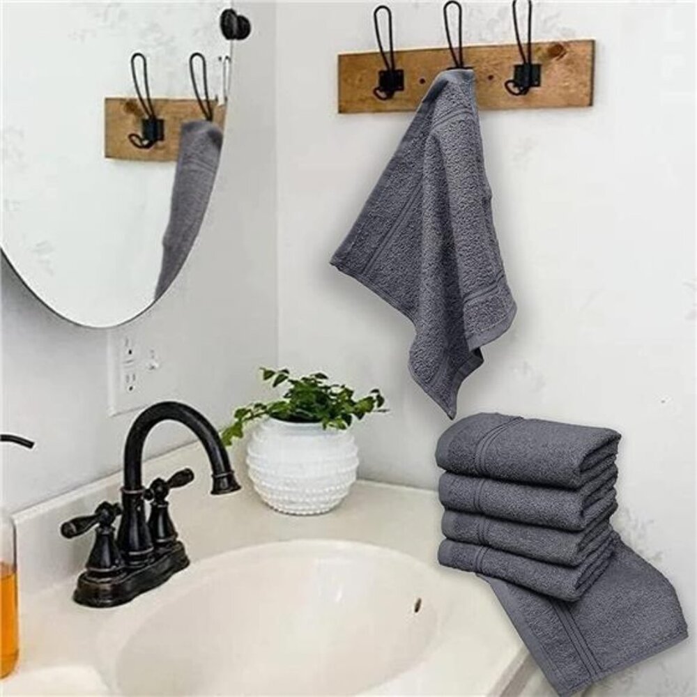 Washcloths 12 Pack – Size 12” x 12” – Soft & Absorbent Wash - Picture 7 of 7